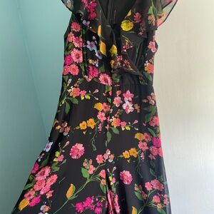Lulu’s Floral Black Jumpsuit